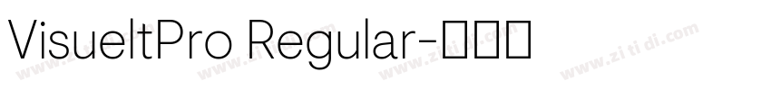 VisueltPro Regular字体转换